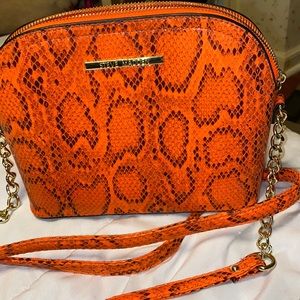Orange snake print  Steve Madden crossbody